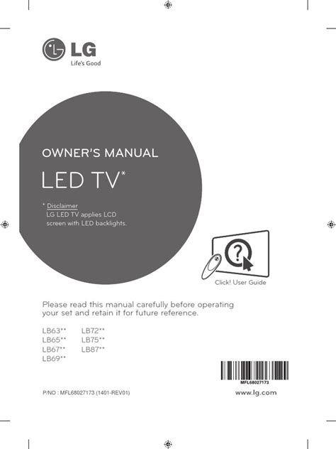 LG Smart TV: Manual On.